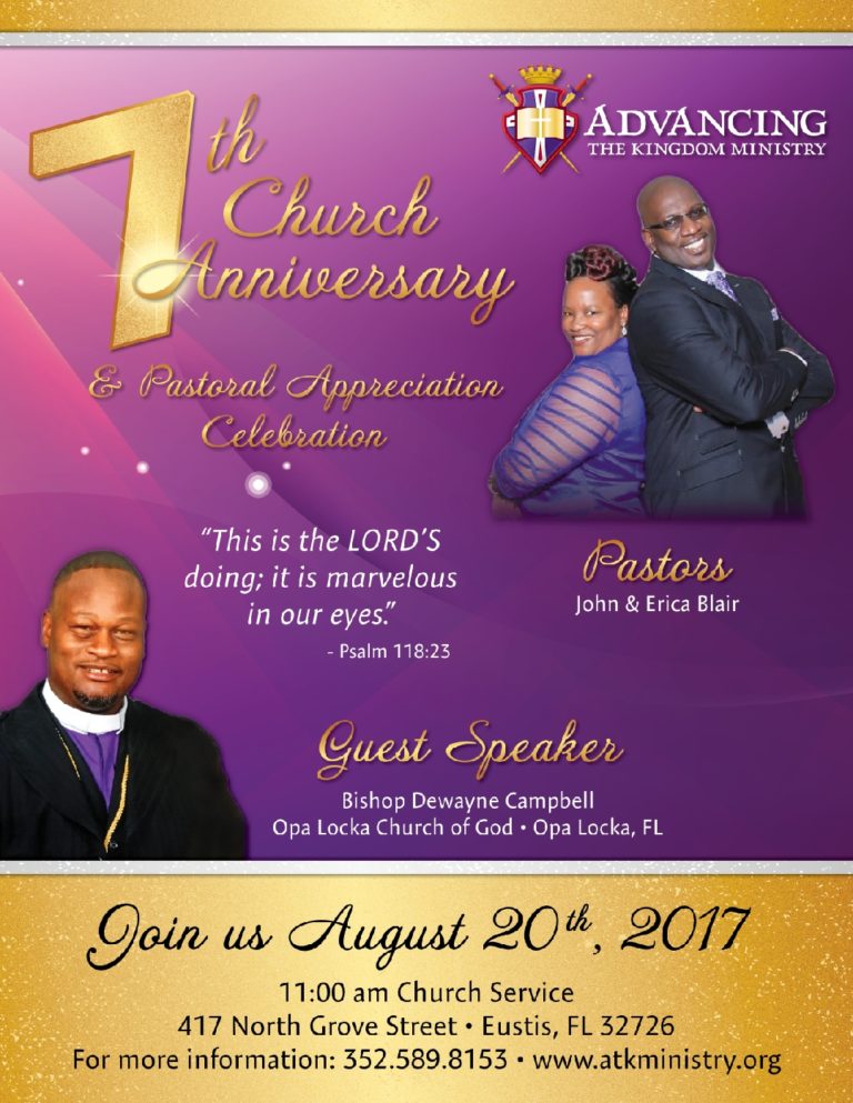 7th Church Anniversary – Advancing The Kingdom Ministry